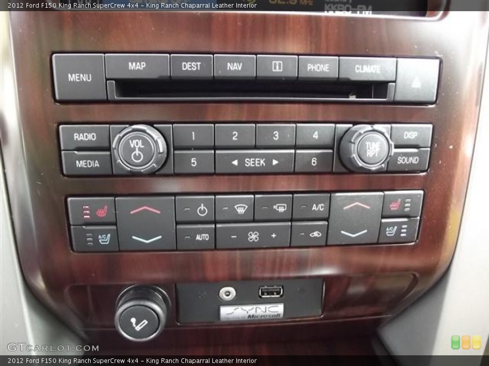King Ranch Chaparral Leather Interior Controls for the 2012 Ford F150 King Ranch SuperCrew 4x4 #60122828