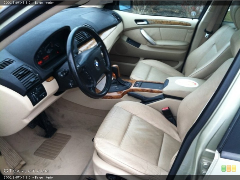 Beige 2001 BMW X5 Interiors