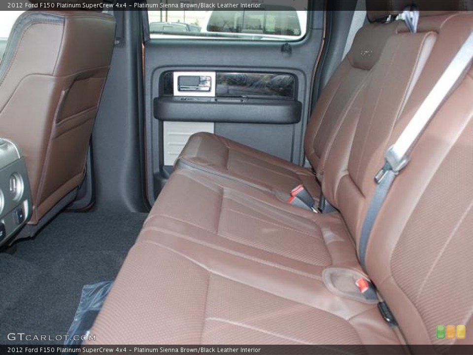 Platinum Sienna Brown/Black Leather Interior Photo for the 2012 Ford F150 Platinum SuperCrew 4x4 #60124609