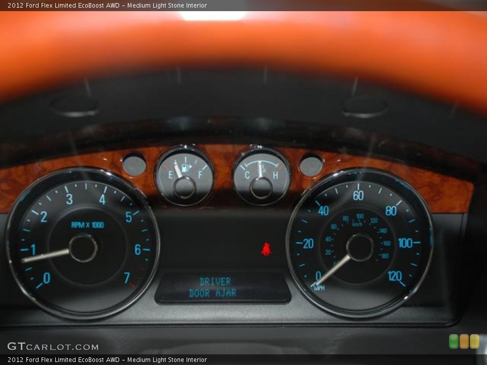 Medium Light Stone Interior Gauges for the 2012 Ford Flex Limited EcoBoost AWD #60125259