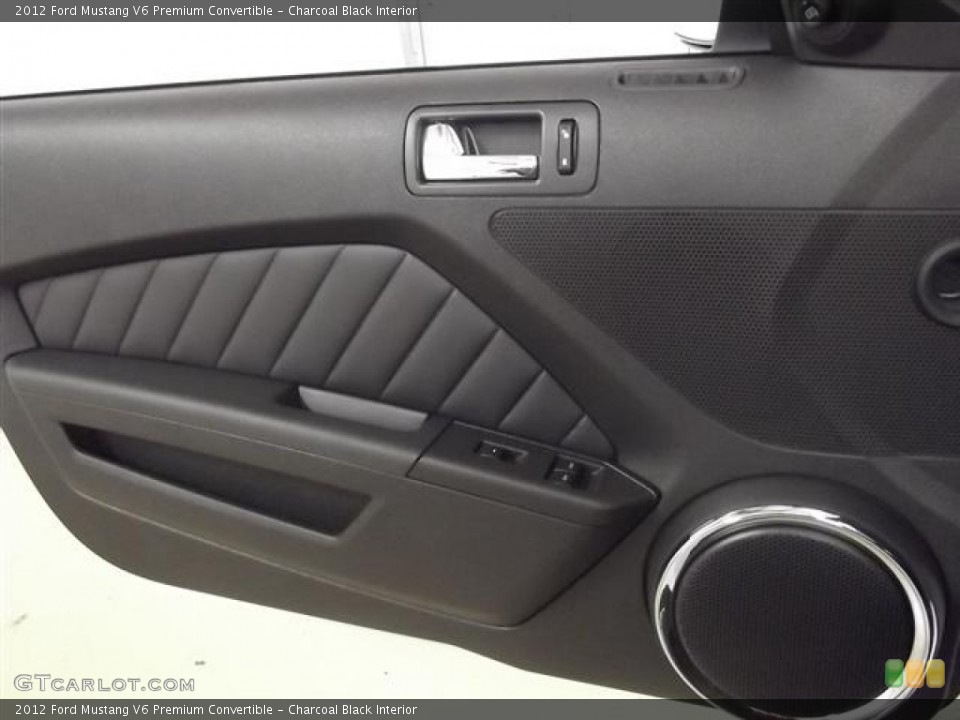 Charcoal Black Interior Door Panel for the 2012 Ford Mustang V6 Premium Convertible #60126806