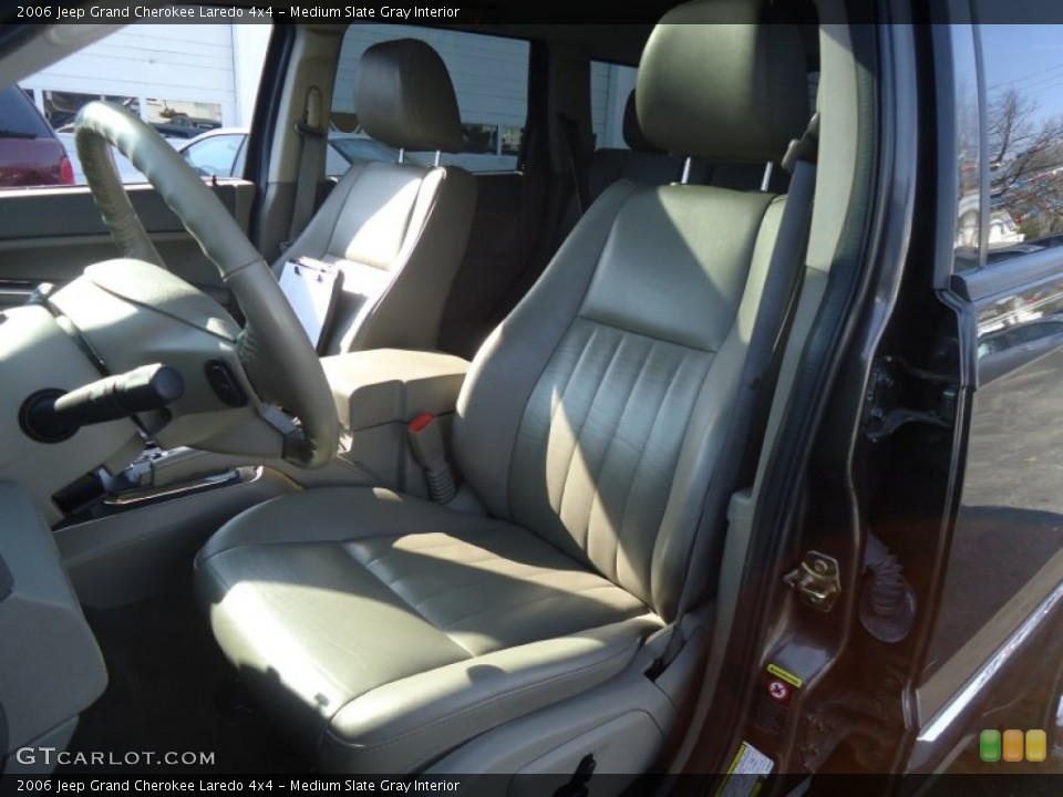 Medium Slate Gray Interior Front Seat for the 2006 Jeep Grand Cherokee Laredo 4x4 #60127734