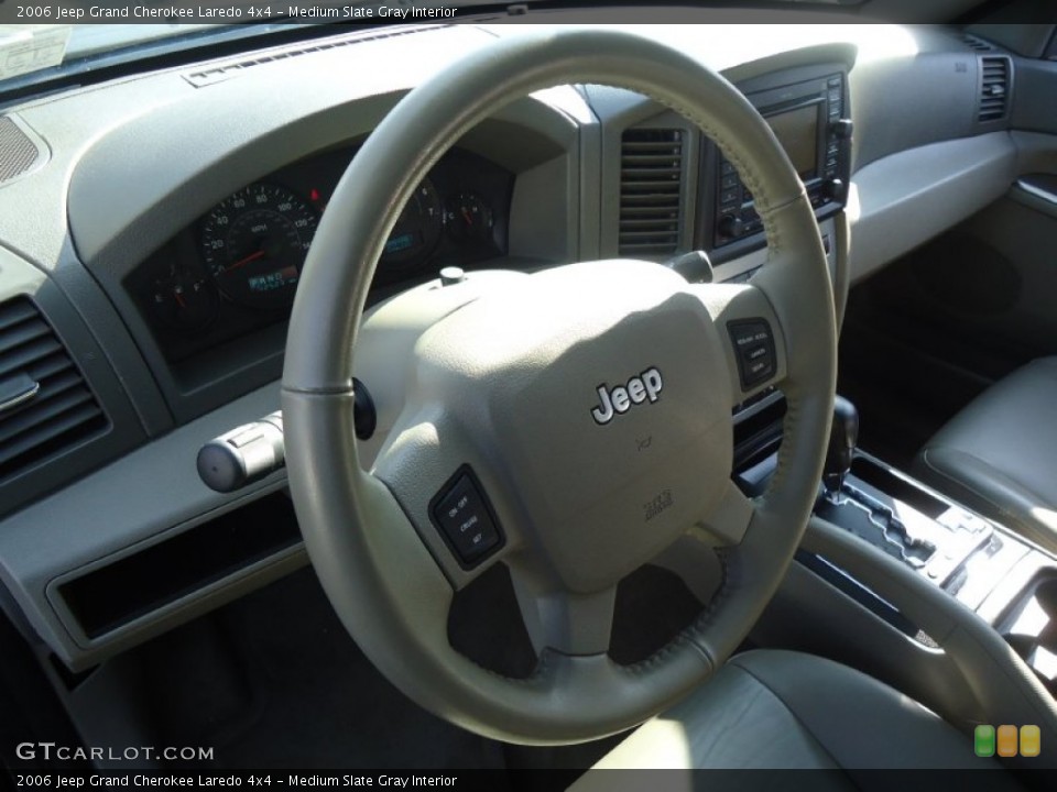Medium Slate Gray Interior Steering Wheel for the 2006 Jeep Grand Cherokee Laredo 4x4 #60127842