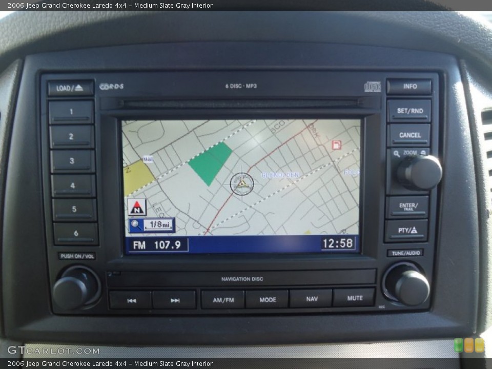 Medium Slate Gray Interior Navigation for the 2006 Jeep Grand Cherokee Laredo 4x4 #60127887