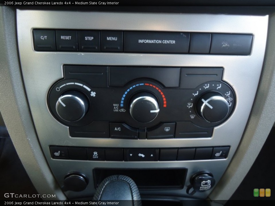 Medium Slate Gray Interior Controls for the 2006 Jeep Grand Cherokee Laredo 4x4 #60127898