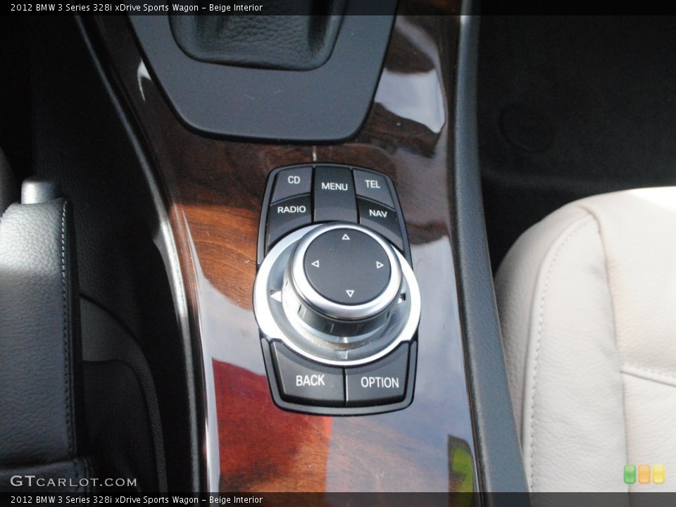 Beige Interior Controls for the 2012 BMW 3 Series 328i xDrive Sports Wagon #60128256