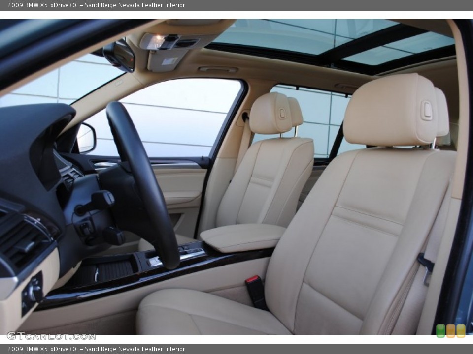 Sand Beige Nevada Leather Interior Photo for the 2009 BMW X5 xDrive30i #60129012