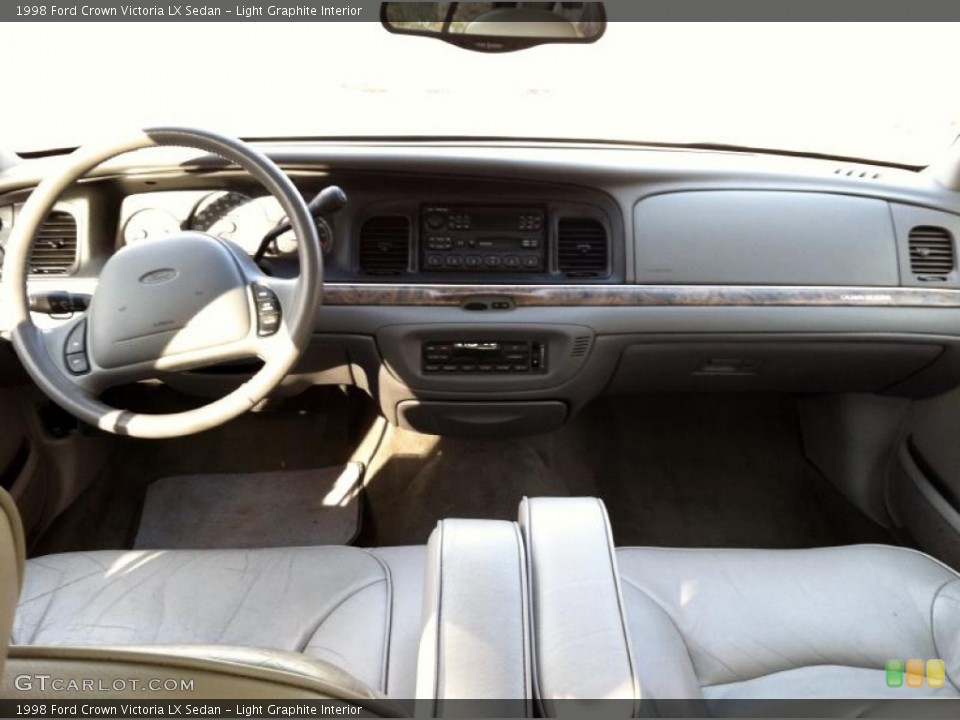 Light Graphite Interior Dashboard for the 1998 Ford Crown Victoria LX Sedan #60130134