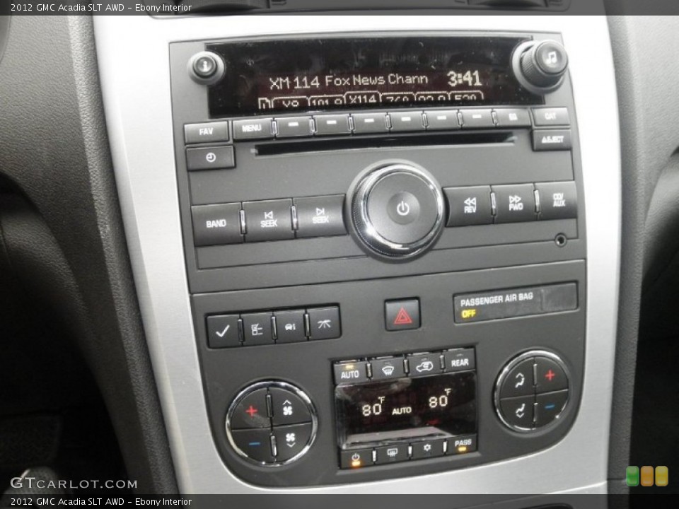 Ebony Interior Audio System for the 2012 GMC Acadia SLT AWD #60133215