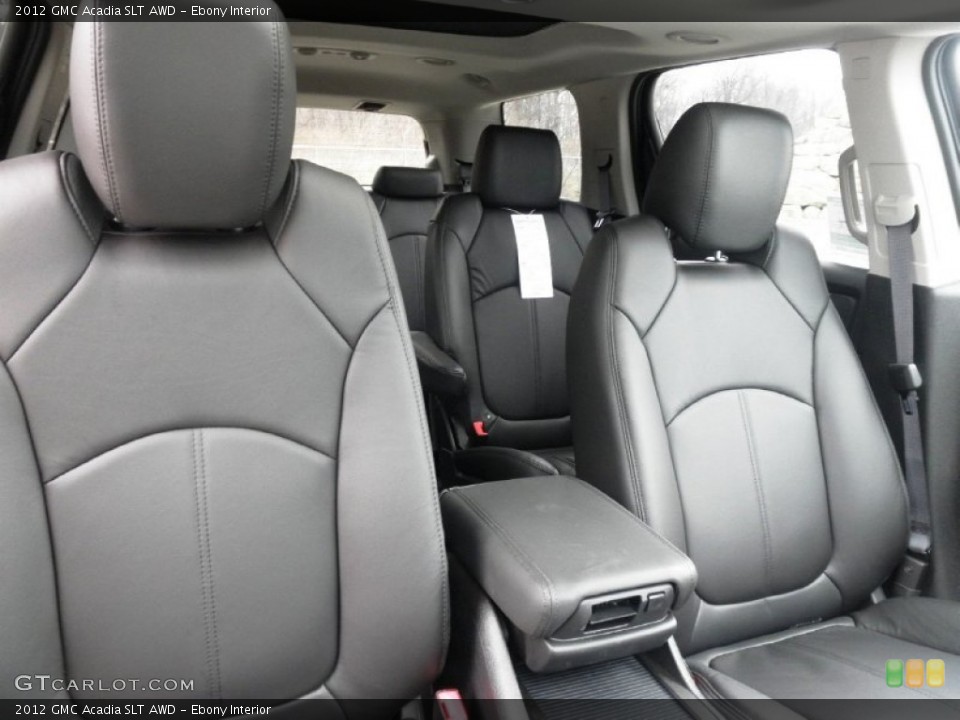 Ebony Interior Photo for the 2012 GMC Acadia SLT AWD #60133356