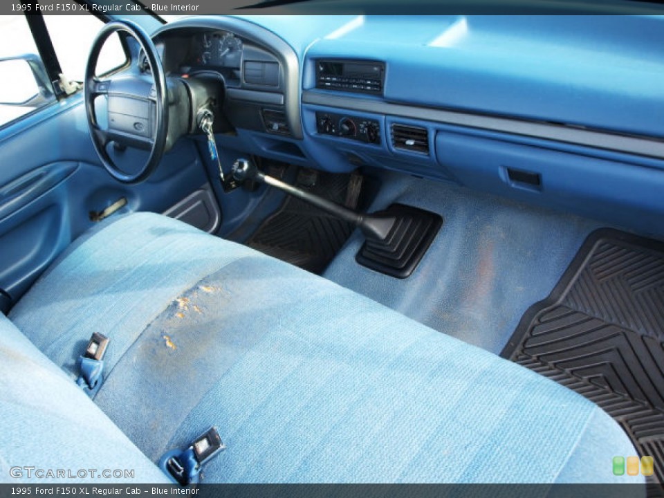 Blue Interior Dashboard for the 1995 Ford F150 XL Regular Cab #60133476