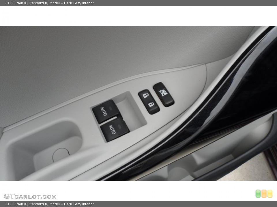 Dark Gray Interior Controls for the 2012 Scion iQ  #60134010