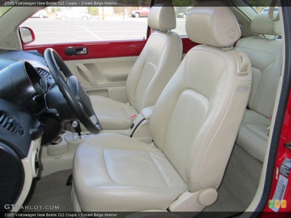 Cream Beige Interior Front Seat for the 2005 Volkswagen New Beetle GLS Coupe #60134013