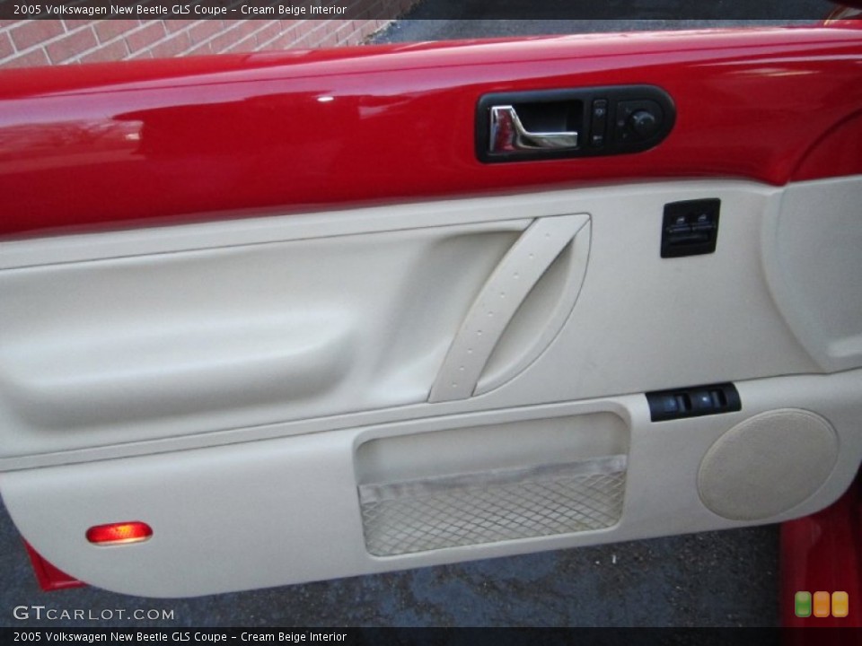 Cream Beige Interior Door Panel for the 2005 Volkswagen New Beetle GLS Coupe #60134145