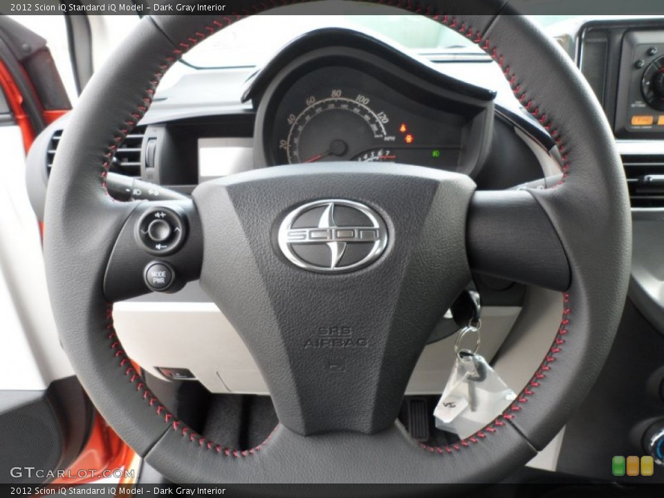 Dark Gray Interior Steering Wheel for the 2012 Scion iQ  #60134360