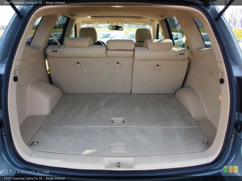 Beige Interior Trunk for the 2007 Hyundai Santa Fe SE #60135083