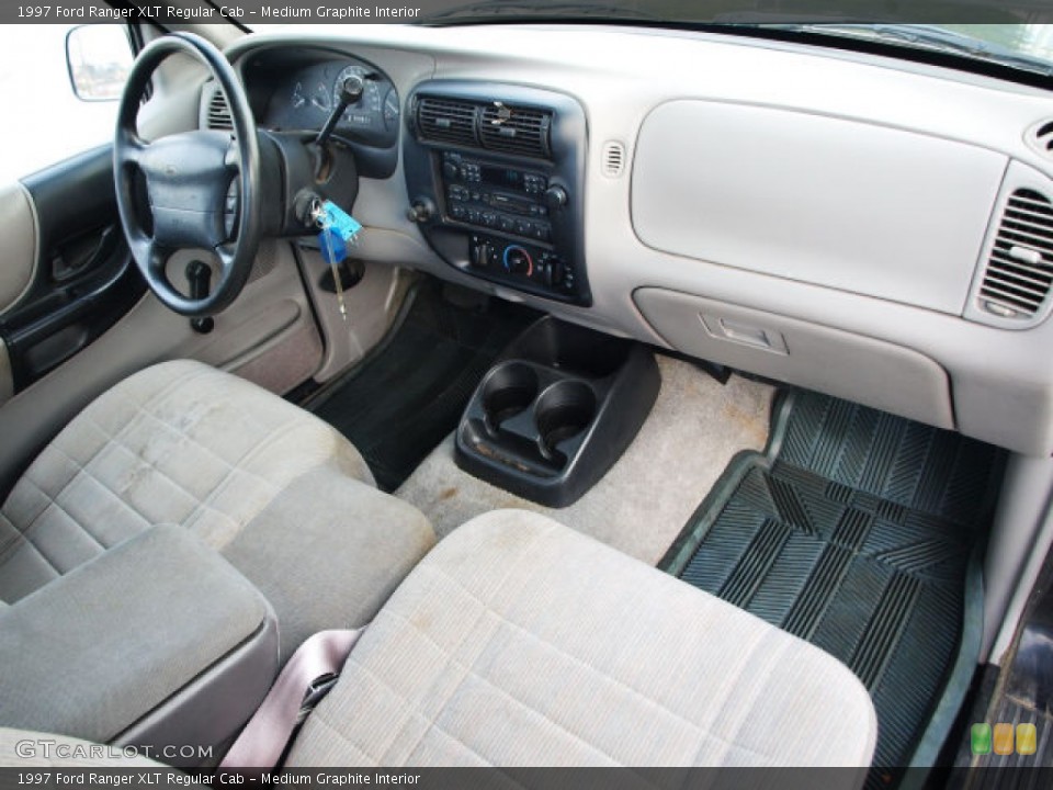 Medium Graphite Interior Dashboard for the 1997 Ford Ranger XLT Regular Cab #60137481