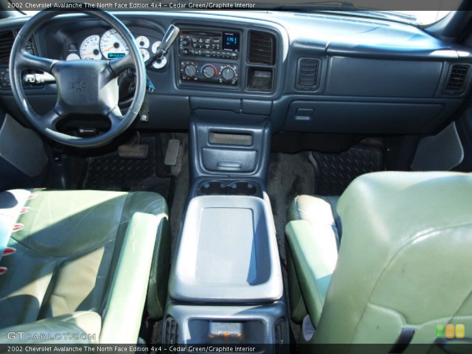 Cedar Green/Graphite Interior Dashboard for the 2002 Chevrolet Avalanche The North Face Edition 4x4 #60138285