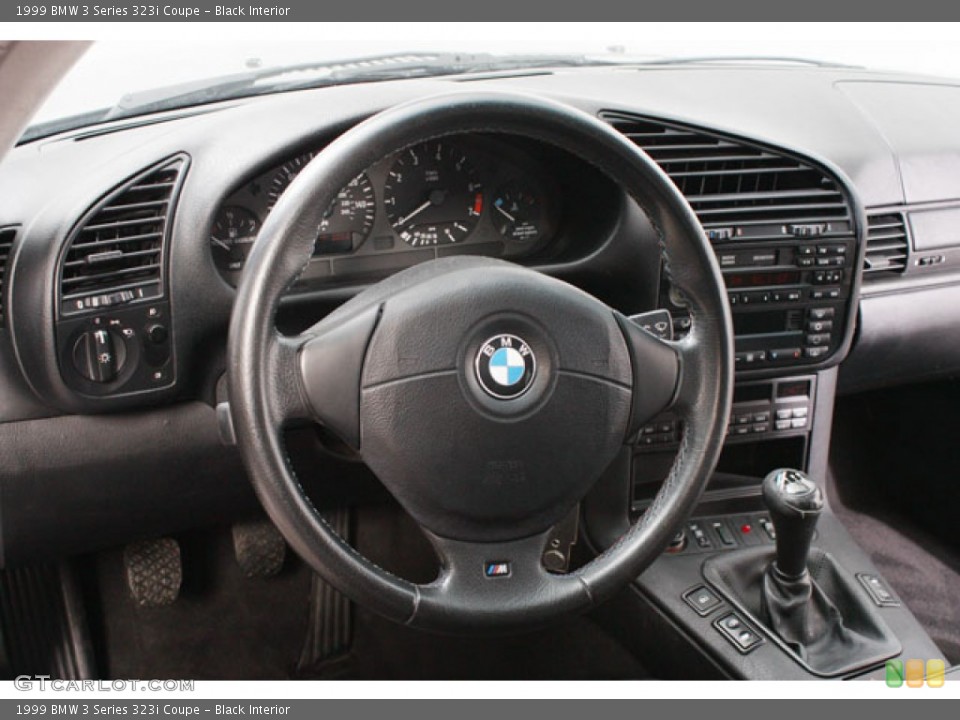Black Interior Steering Wheel for the 1999 BMW 3 Series 323i Coupe #60139410
