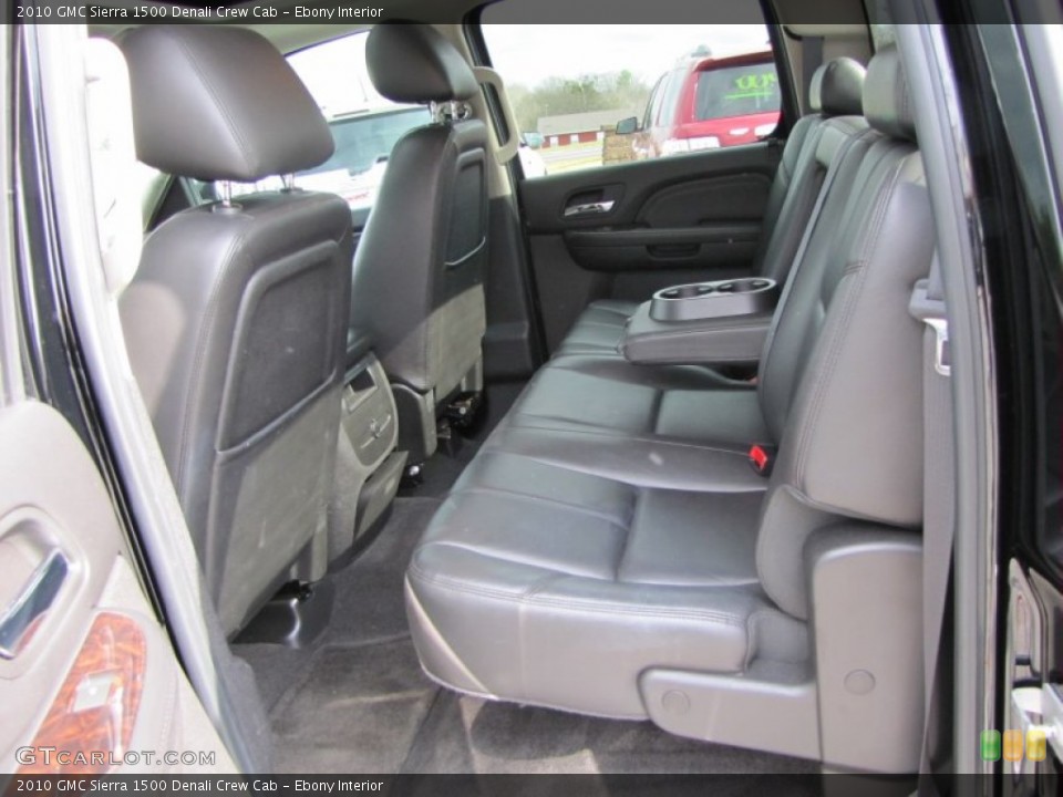 Ebony Interior Photo for the 2010 GMC Sierra 1500 Denali Crew Cab #60140979