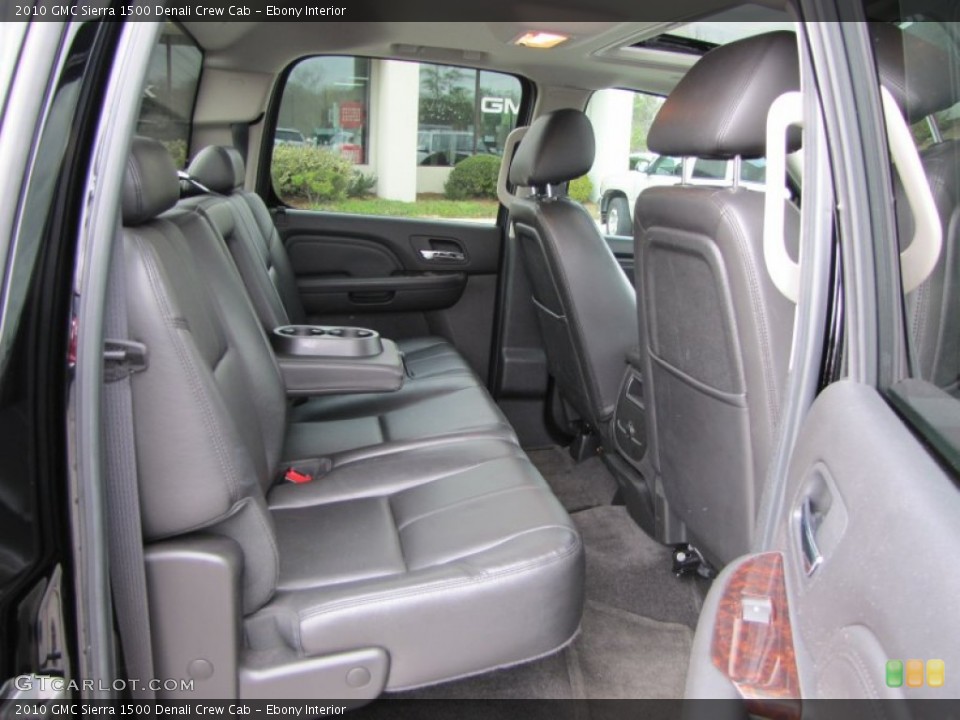 Ebony Interior Rear Seat for the 2010 GMC Sierra 1500 Denali Crew Cab #60141005