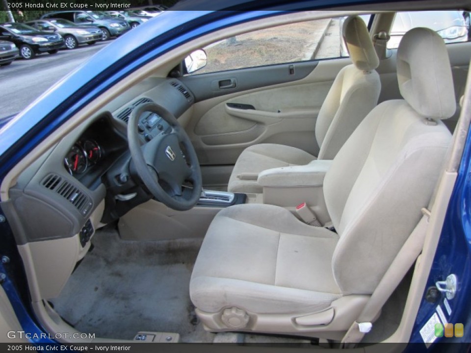 Ivory Interior Photo for the 2005 Honda Civic EX Coupe #60142500