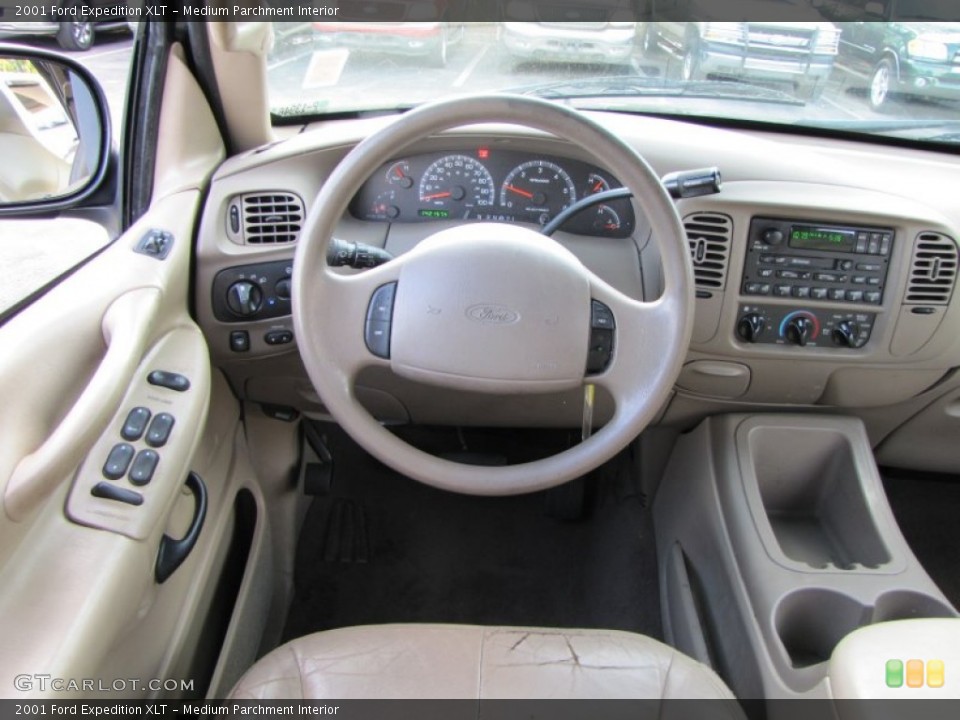 Medium Parchment Interior Steering Wheel for the 2001 Ford Expedition XLT #60143343