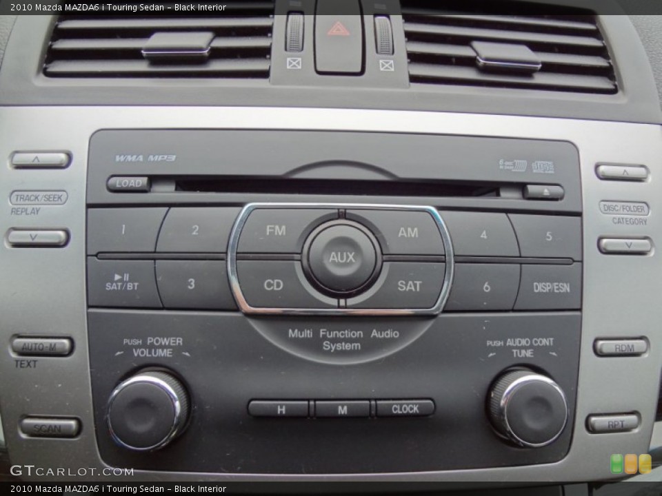 Black Interior Audio System for the 2010 Mazda MAZDA6 i Touring Sedan #60145121