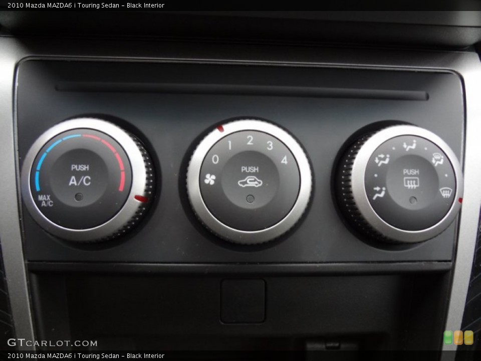 Black Interior Controls for the 2010 Mazda MAZDA6 i Touring Sedan #60145131
