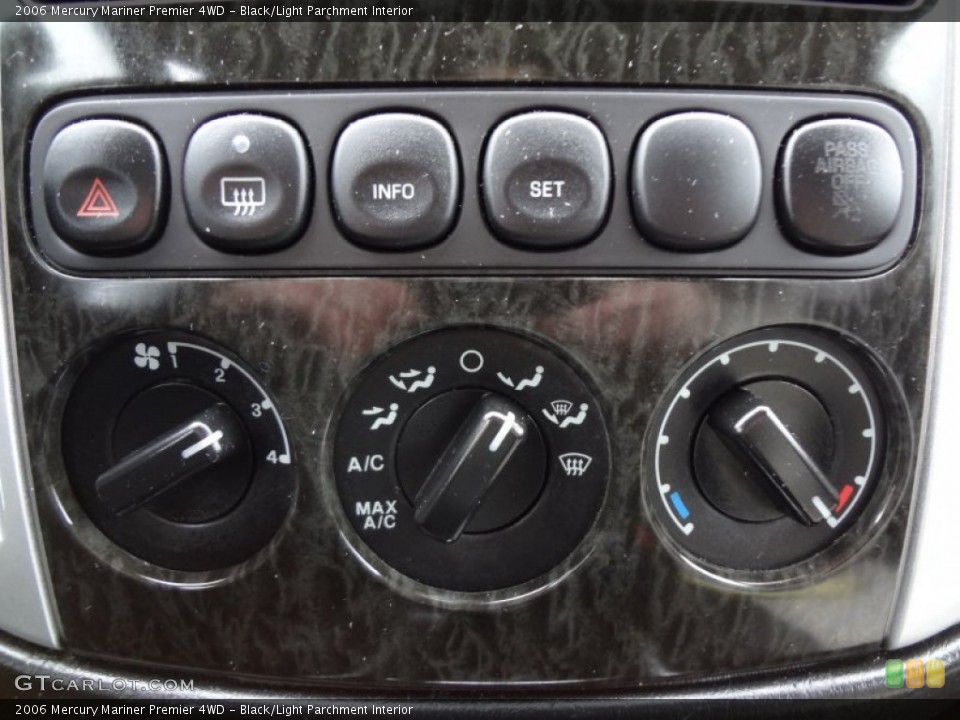 Black/Light Parchment Interior Controls for the 2006 Mercury Mariner Premier 4WD #60145338
