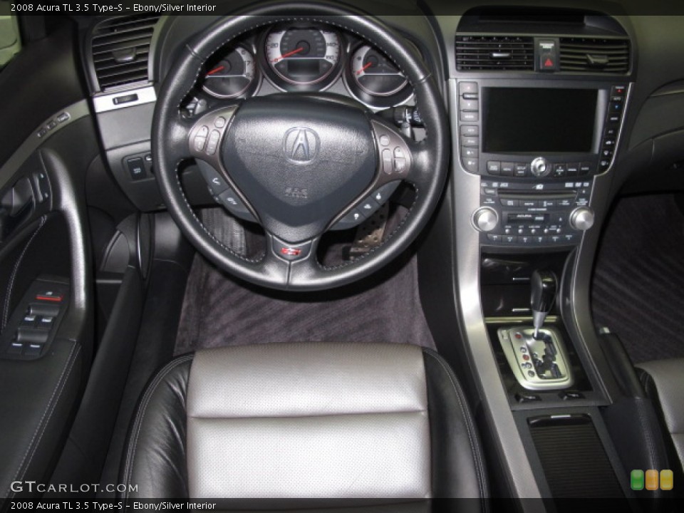Ebony/Silver Interior Dashboard for the 2008 Acura TL 3.5 Type-S #60146142