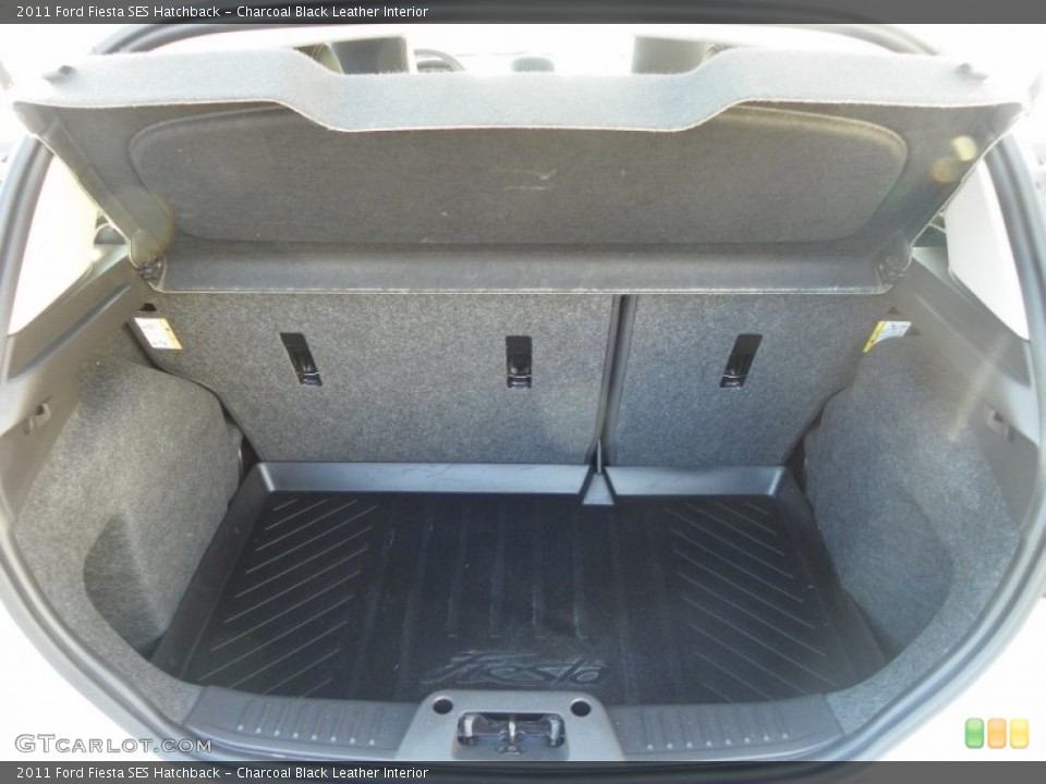 Charcoal Black Leather Interior Trunk for the 2011 Ford Fiesta SES Hatchback #60146876