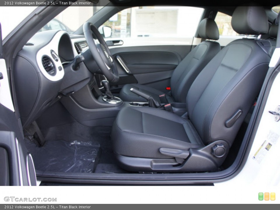 Titan Black Interior Front Seat for the 2012 Volkswagen Beetle 2.5L #60148599