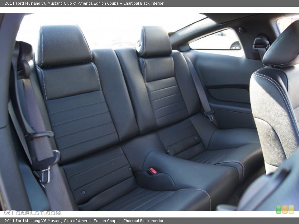 Charcoal Black Interior Rear Seat for the 2011 Ford Mustang V6 Mustang Club of America Edition Coupe #60149952