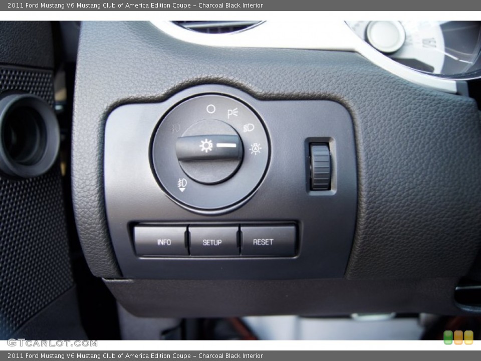 Charcoal Black Interior Controls for the 2011 Ford Mustang V6 Mustang Club of America Edition Coupe #60150144
