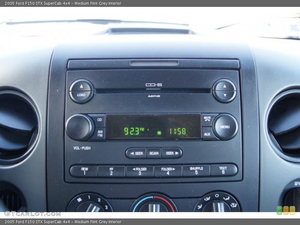Medium Flint Grey Interior Audio System for the 2005 Ford F150 STX SuperCab 4x4 #60150414