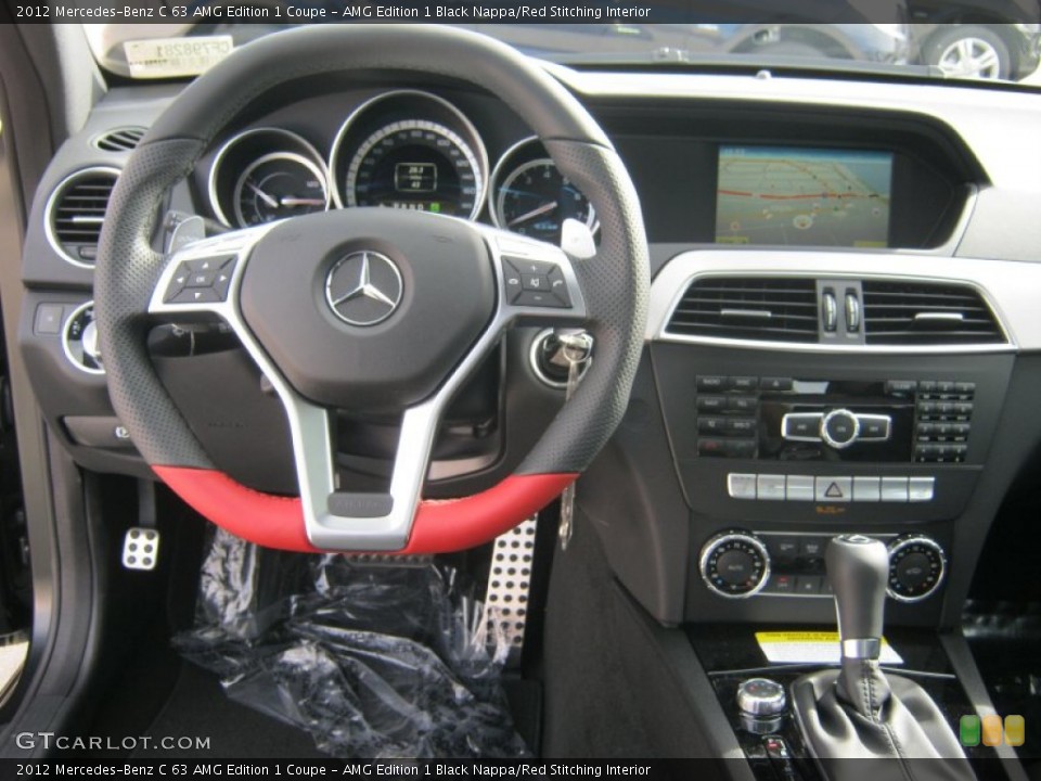 AMG Edition 1 Black Nappa/Red Stitching Interior Dashboard for the 2012 Mercedes-Benz C 63 AMG Edition 1 Coupe #60151317