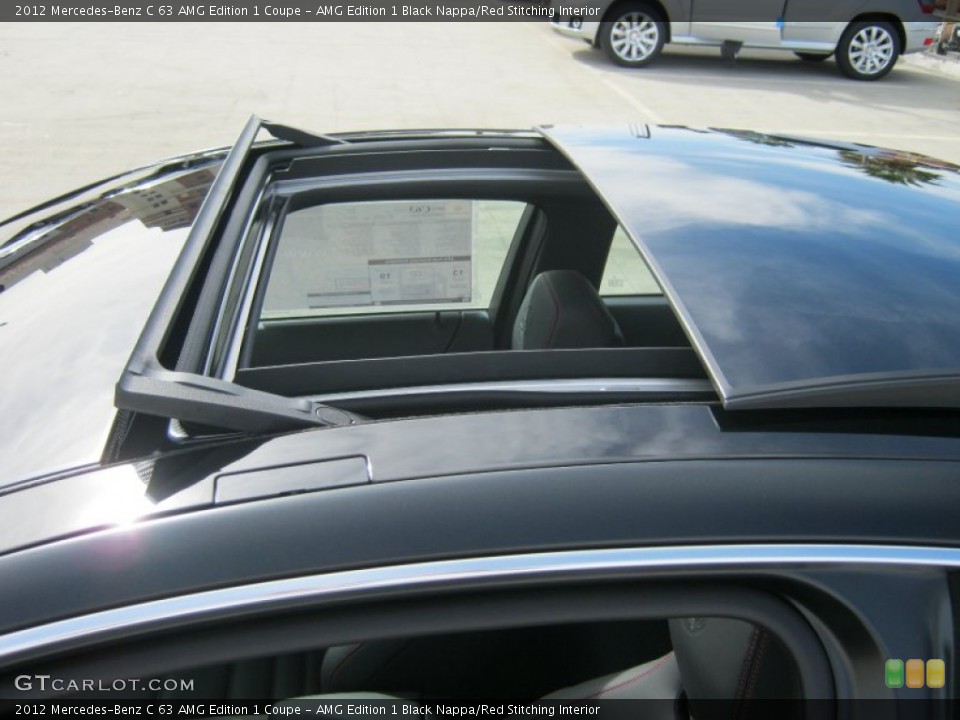 AMG Edition 1 Black Nappa/Red Stitching Interior Sunroof for the 2012 Mercedes-Benz C 63 AMG Edition 1 Coupe #60151398