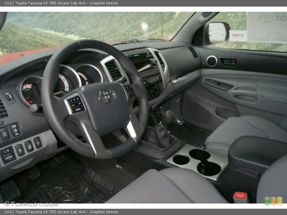 Graphite Interior Photo for the 2012 Toyota Tacoma V6 TRD Access Cab 4x4 #60151455