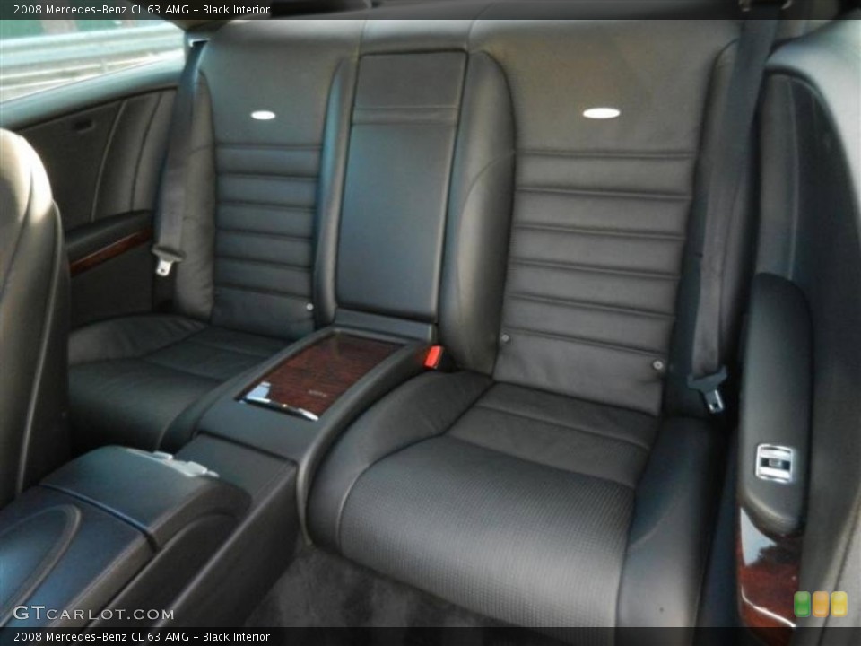 Black Interior Rear Seat for the 2008 Mercedes-Benz CL 63 AMG #60151752