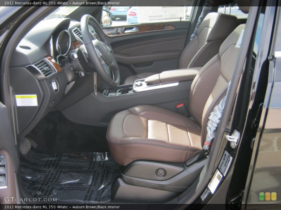 Auburn Brown/Black Interior Photo for the 2012 Mercedes-Benz ML 350 4Matic #60152355