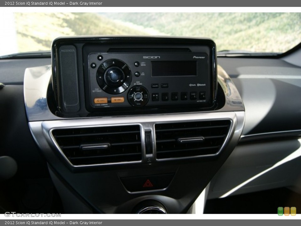 Dark Gray Interior Controls for the 2012 Scion iQ  #60152526