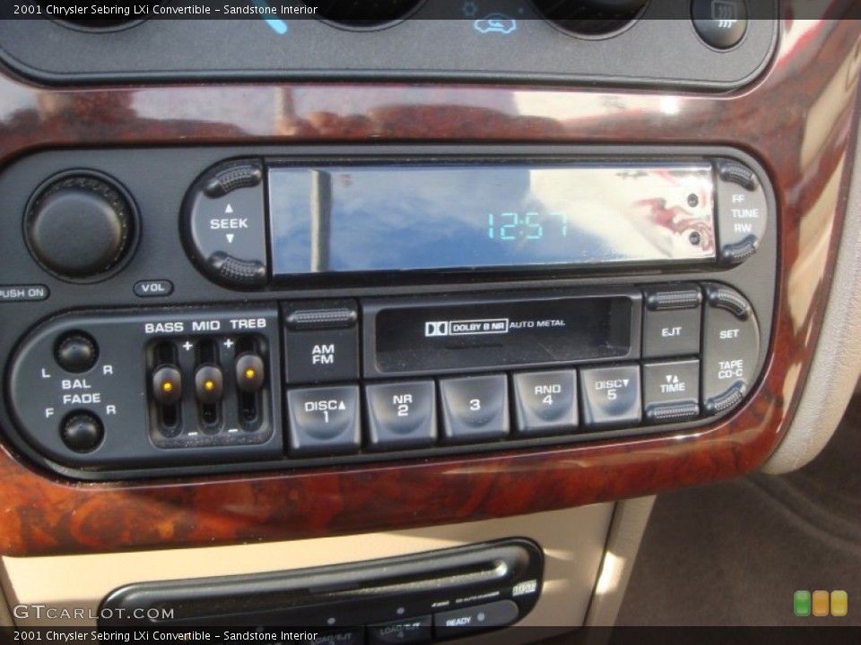 Sandstone Interior Audio System for the 2001 Chrysler Sebring LXi Convertible #60152802