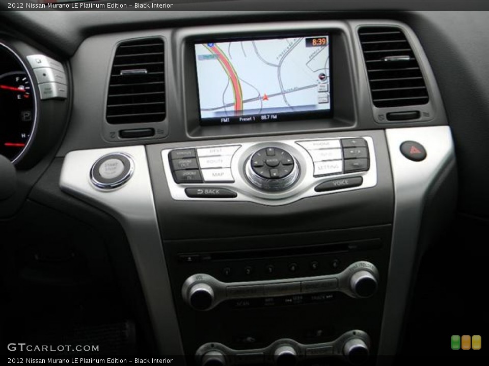 Black Interior Navigation for the 2012 Nissan Murano LE Platinum Edition #60153729