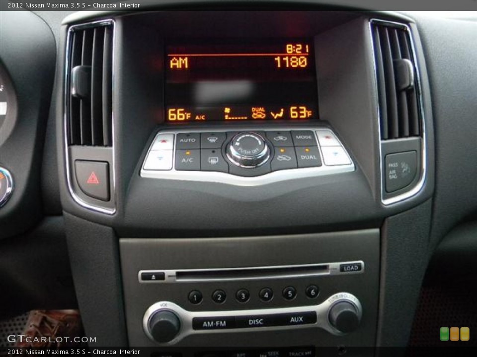 Charcoal Interior Controls for the 2012 Nissan Maxima 3.5 S #60153843
