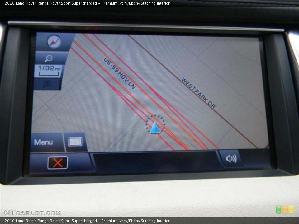 Premium Ivory/Ebony Stitching Interior Navigation for the 2010 Land Rover Range Rover Sport Supercharged #60154320