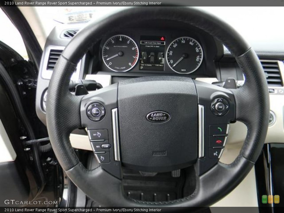 Premium Ivory/Ebony Stitching Interior Steering Wheel for the 2010 Land Rover Range Rover Sport Supercharged #60154365