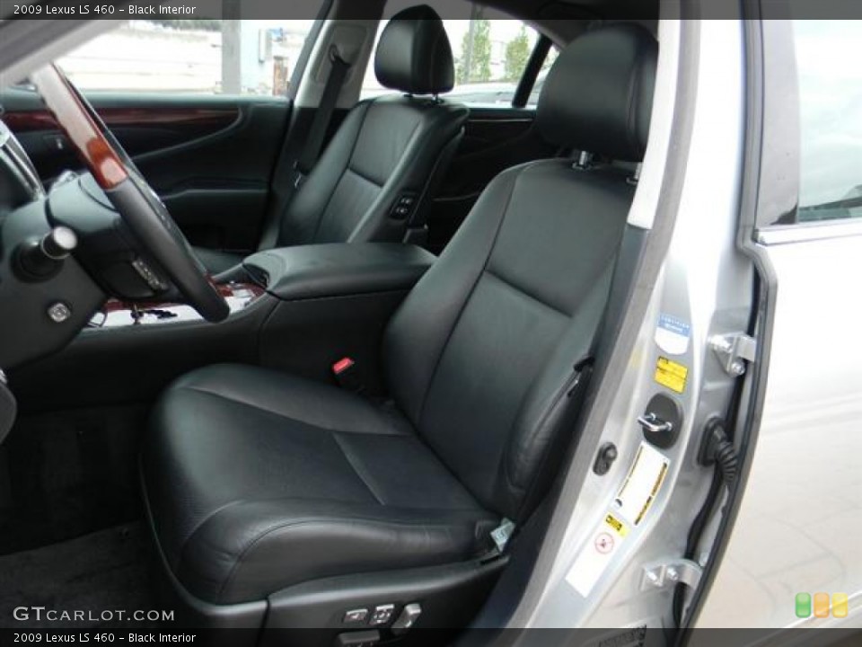 Black Interior Front Seat for the 2009 Lexus LS 460 #60155070