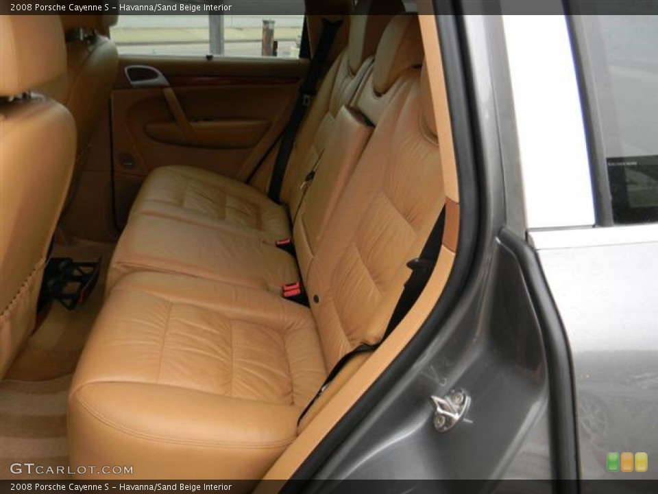 Havanna/Sand Beige Interior Rear Seat for the 2008 Porsche Cayenne S #60155283
