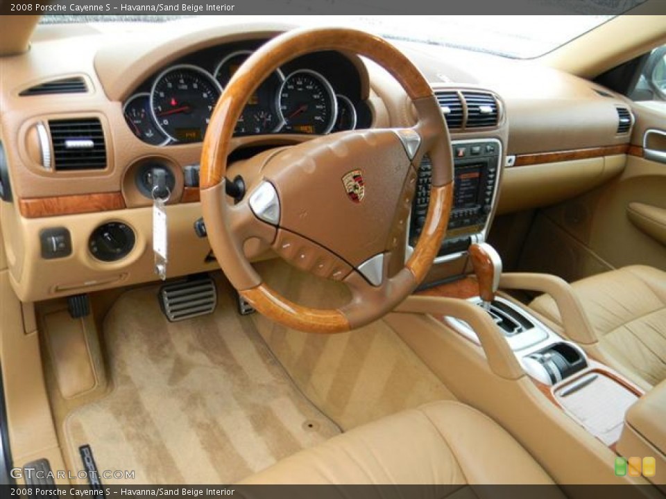 Havanna/Sand Beige Interior Photo for the 2008 Porsche Cayenne S #60155350